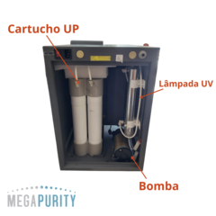 SISTEMA DE PURIFICAÇÃO DE ÁGUA ULTRAPURA (ÁGUA GRAU REAGENTE TIPO I) (VAZÃO DE 60 LITROS POR HORA) 220V - MODELO MEGA UP (PEÇA DE SHOWROOM) na internet