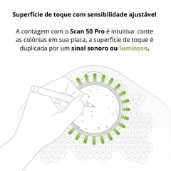 CONTADOR MANUAL DE COLÔNIAS, CONTAGEM DE 0 A 1999 CFU, ILUMINAÇÃO LED, CAMPO ESCURO 2, SAÍDA USB, HANDPAD E FONES DE OUVIDO - loja online