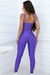 Conjunto Fitness de Compressão Top Básico e Calça Básica Violeta na internet