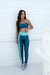 Conjunto Fitness Vivi Calça Bicolor Recorte Petróleo/Bahamas - loja online