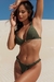 Tanga Fio Duplo Leme Verde Militar - Camila Alves Beachwear