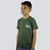Camiseta Infantil FTR Path to Victory. Verde Caqui, 100% algodão, tecido pré-encolhido.
