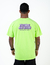 Camiseta Future Jiu-Jitsu Mode, cor verde fluorescente, 100% algodão.