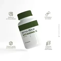 Vitamina C 500mg 60 cápsulas - comprar online