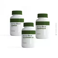 Combo Imunidade - Vitamina D, Zinco e Própolis