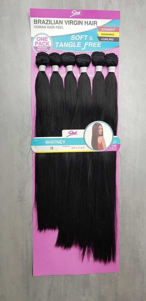 Cabelo Bio Fibra Selena Sleek Brazilian Virgin Hair Aplique Bio Vegetal  para Entrelace - Rosa Maré Cabelos