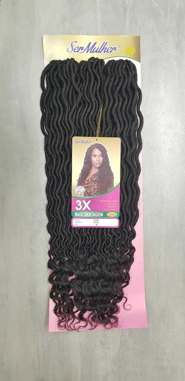 Cabelo Lady Faux Locs 300gr - Black Beauty