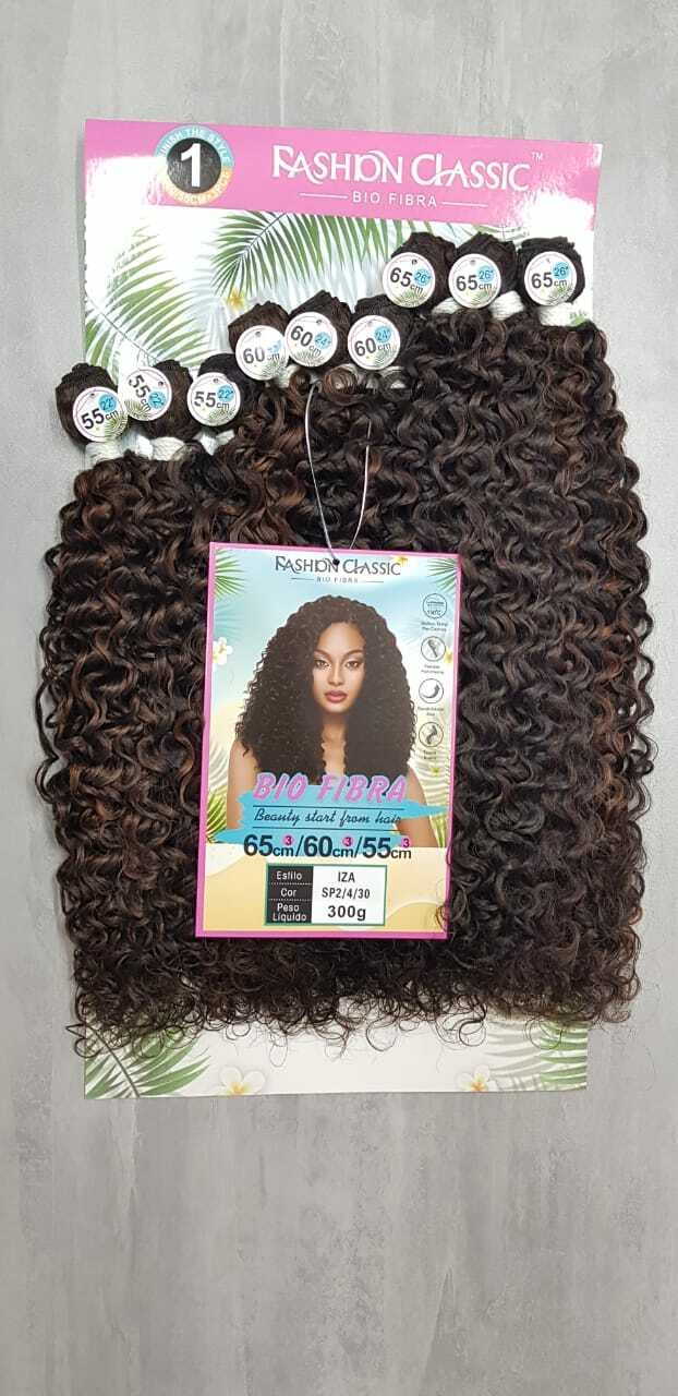 Cabelo Cacheado Bio Fibra Lindona Fashion Classic Cor MT1B/30