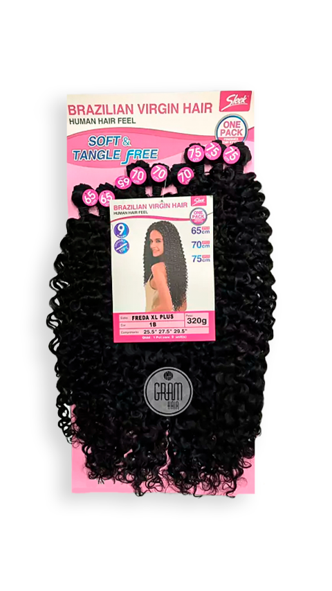 Cabelo bio fibra lindona cor 1 preto