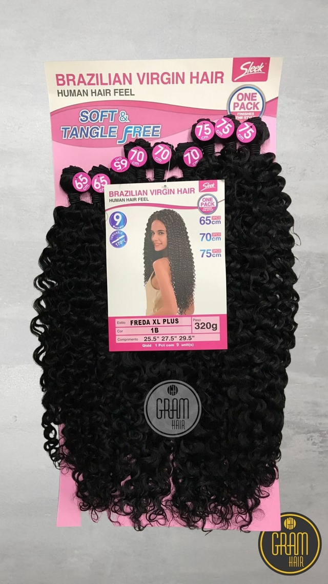 Cabelo Cacheado Bio Fibra Lindona Fashion Classic Cor MT1B/30