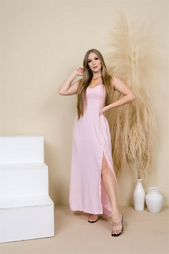 Vestido Feminino Longo fenda lateral - Ref. 072 - loja online