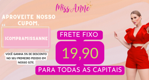 Imagem do banner rotativo Loja Miss Anne | Atacadista Moda feminina