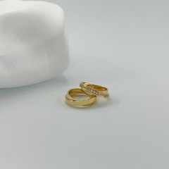 ALIANÇA 3MM - BANHO OURO 18K. ♡ C059