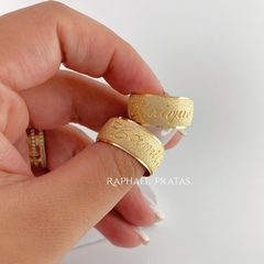 ALIANÇA 12MM - BANHO OURO 18K. ♡ C039 - comprar online