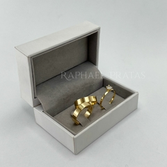 ALIANÇA 4MM - BANHO OURO 18K. ♡ C058 na internet