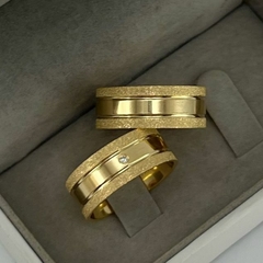 ALIANÇA 8MM - BANHO OURO 18K. ♡ C012 - comprar online