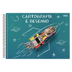 Caderno Espiral Cartografia e Desenho Capa Dura 60 Fls Naruto São Domingos  na Papelaria Art Nova