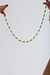 Chocker cristal verde prata