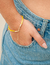 Pulseira fio de cetim amarelo dourado - comprar online