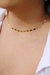 Chocker estrelas lisas dourado