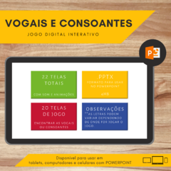 Jogo Digital: Vogais e Consoantes na internet