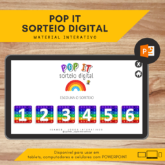 POP IT - Sorteio Digital - Alfabeto na internet