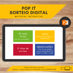 POP IT - Sorteio Digital - Alfabeto - loja online