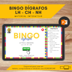 Sorteio Digital: BINGO dígrafos - LH / CH / NH - comprar online