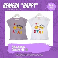 REMERA HAPPY "STAR"