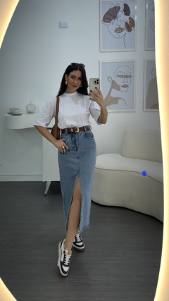 Saia Jeans Midi - comprar online
