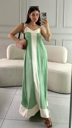 Vestido Linho Phyna Verde