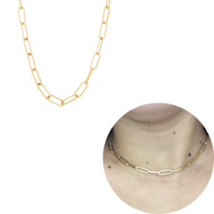 Chocker correntaria cartier Larga banhado a ouro 18k moda - loja online