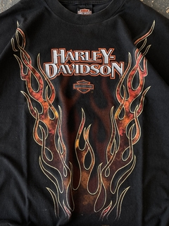 RARA Camiseta Vintage Harley Davidson Flames 1998/99 - XG - comprar online