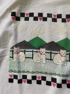 Camiseta Vintage Gatinhos Anos 80 - GG - loja online