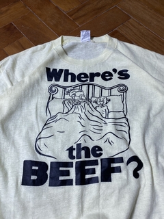 Camiseta Vintage 70's "Where's the beef?" - M na internet