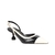 SCARPIN SLINGBACK SALTO MÉDIO BICOLOR PRETO - comprar online