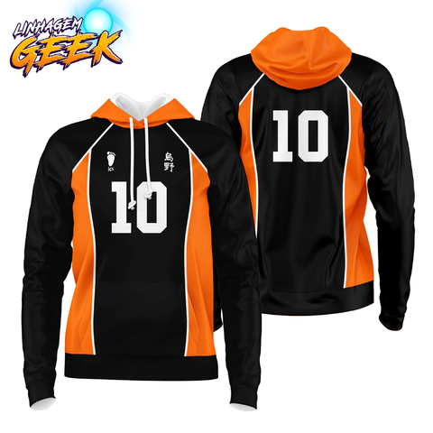 Camiseta Premium Uniforme Karasuno Número 9 Anime Haikyuu