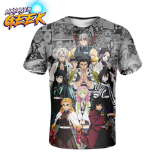 Camisa Mangá Hashiras - Demon Slayer