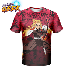 Camisa Mangá Kyojuro Rengoku - V.2