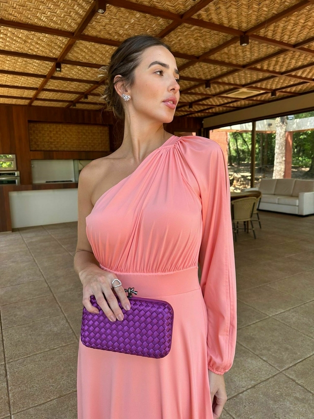 Vestido manga hotsell vazada