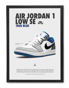 Quadro - Air Jordan 1 (True Blue)