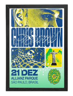 Combo Chris Brown (T-shirt + Quadro A4) na internet