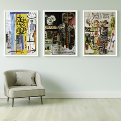 Tríptico Jean Michel Basquiat o a Elección - comprar online