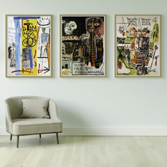 Tríptico Jean Michel Basquiat o a Elección en internet