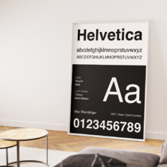Helvetica Type B&W - comprar online