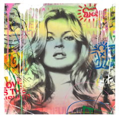 Banksy Mr. Brain - Kate Moss II - DA design & art