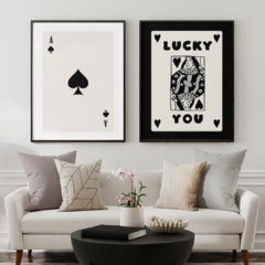 Díptico Poker - Black Ace & Lucky - comprar online