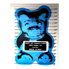 Gummy Bear Art - Vandal Gummy Bear ( blue ) - DA design & art