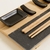 Set Sushi X 2 Black Rectangular 30x16 - comprar online