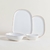 Set Platos Postre Zarzis x 2 - Blanco brillante - tienda online